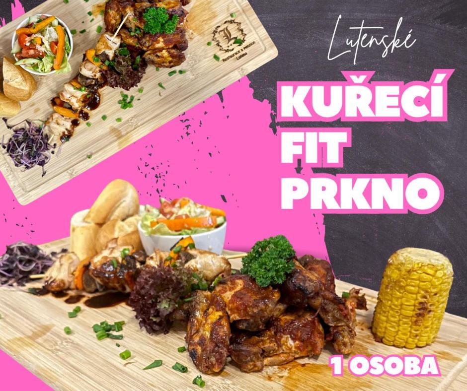 Restaurace A Penzion Lutena Dolni Lutyne Luaran gambar