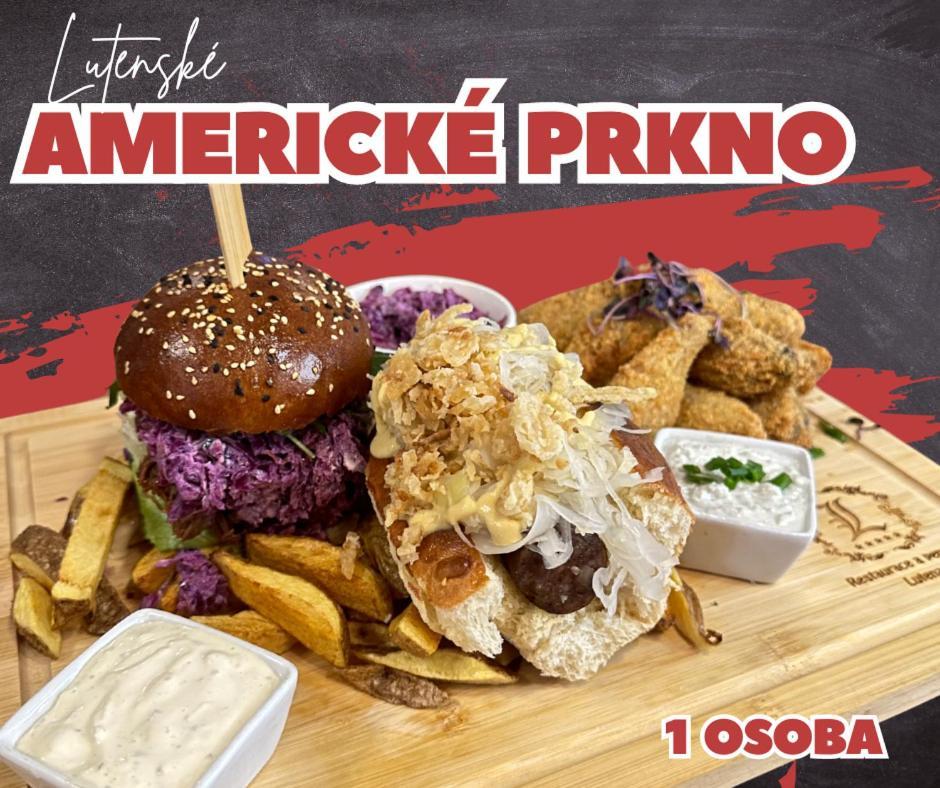 Restaurace A Penzion Lutena Dolni Lutyne Luaran gambar